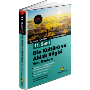 11. Sınıf Din Kültürü ve Ahlak Bilgisi Konu Özetli Soru Bankası (Kampanyalı Ürün)