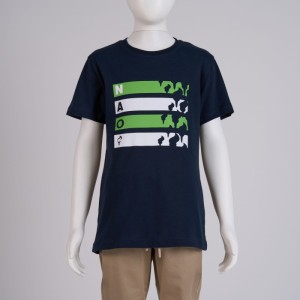 SIFIR YAKA K.KOL BASKILI T-SHIRT