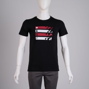SIFIR YAKA K.KOL BASKILI T-SHIRT