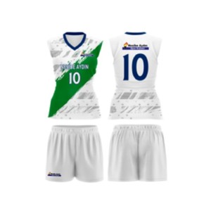 VOLEYBOL ERKEK BEYAZ FORMA TAKIMI